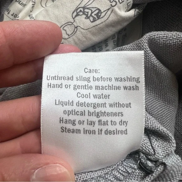 Wildbird Linen Owl Black Gray Ring Sling - Picture 8 of 8